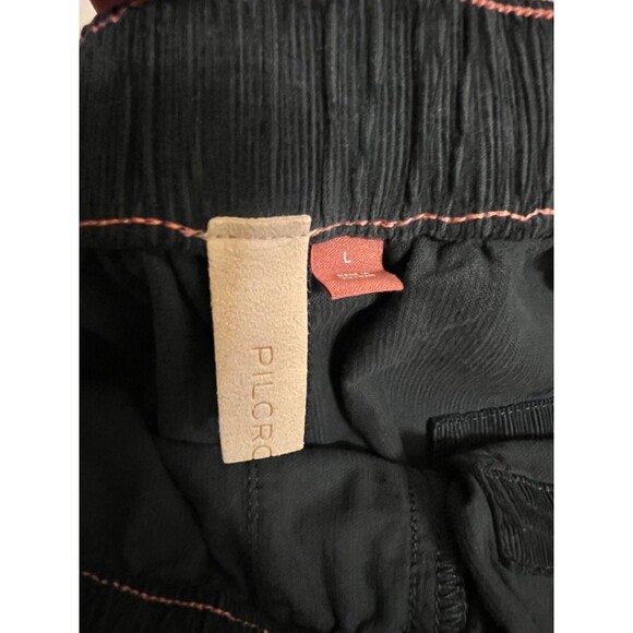 ANTHROPOLOGIE Pilcro Navy Blue The Cottage Corduroy Pants Pull-On High Rise L - Picture 6 of 8